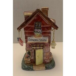 Vintage general store Tea Light House With Wind Chimes by Spooliques.